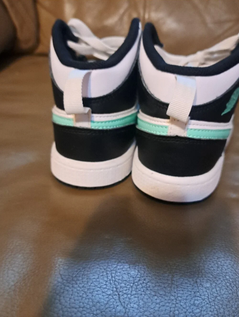 Air Jordan Mid Green Glow Sneakers